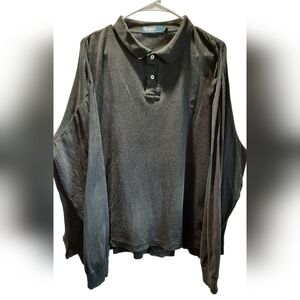 Polo by Ralph Lauren Dark Gray Long Sleeve Polo Shirt